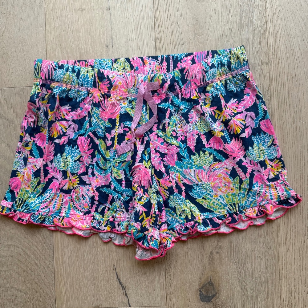 Lilly Pulitzer ruffle pj short Small
